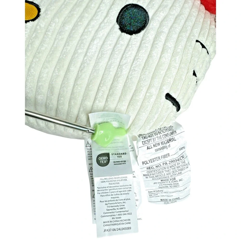 Festive Hello‎ Kitty Santa Pillow – Plush Holiday Red/White Accent